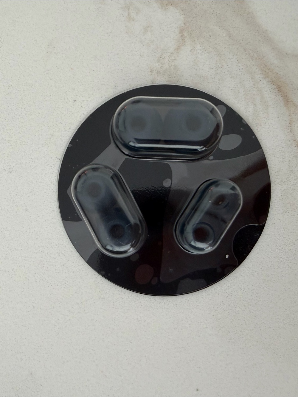 Tech Wellness Gold Air Tube Earbuds - Safer Wired Headphones - Picture 3 of 4